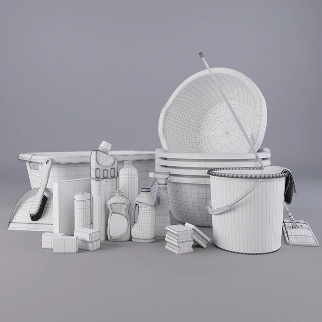 A set of household chemicals and household equipment — Descargar