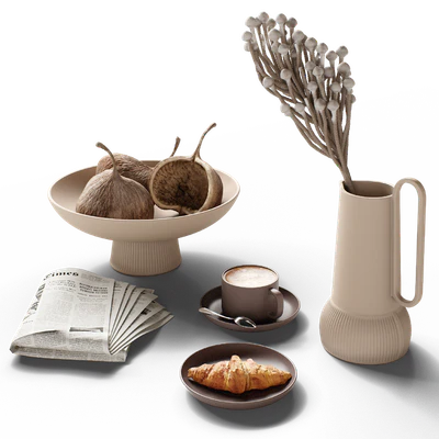 Decorative set 77 Coffee and newspaper — Ver 6