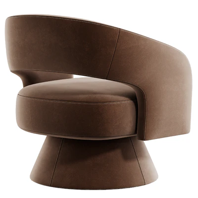 Aracelly Upholstered Swivel Barrel Chair — Ver 4