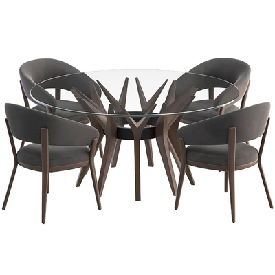 Table Aster and chair Ray set — Ver 5