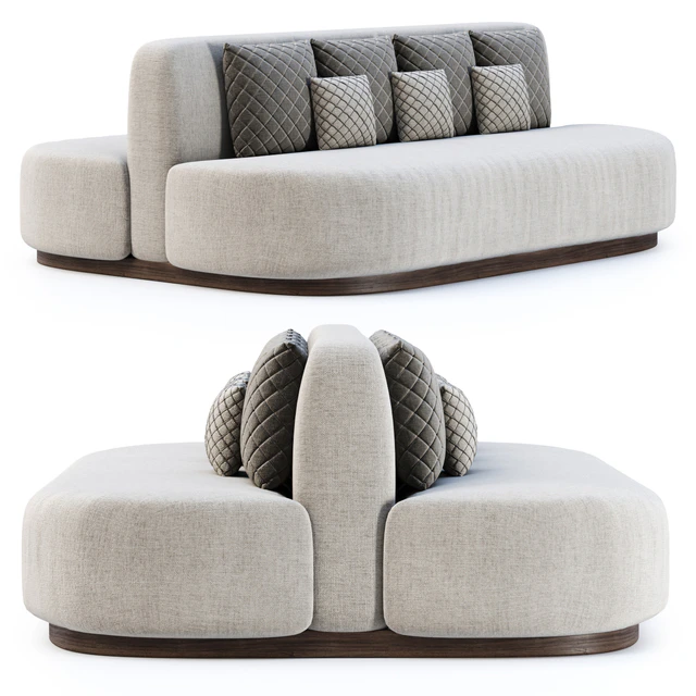 Stefa restaurant double side sofa SCD44 by Bpoint Design / — Descargar