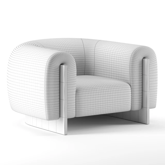 MINUIT ARMCHAIR by STEPHANE PARMENTIER — Скачать