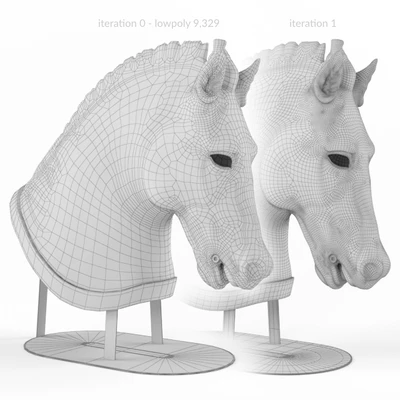Hellenistic Horse Head — Ver 2