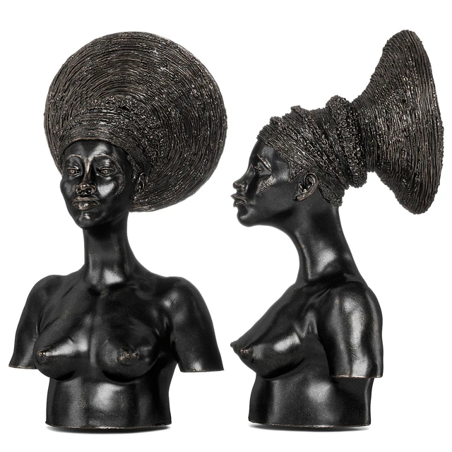 Malvina Hoffman Mangbetu Woman Dark metal — Descargar
