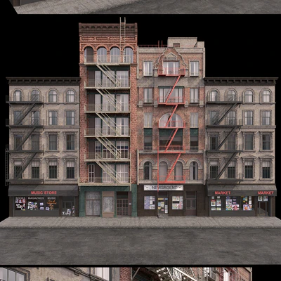 New York Brooklyn buildings fasads — Вид 3