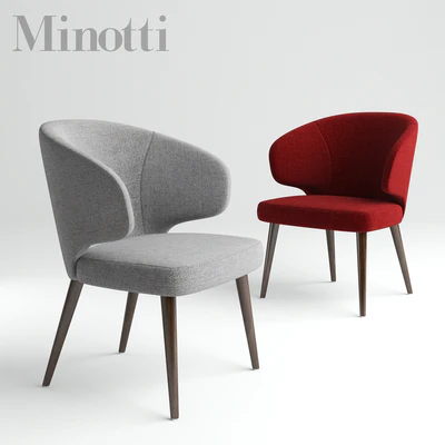 Minotti: стул ASTON, стол MORGAN — Вид 3
