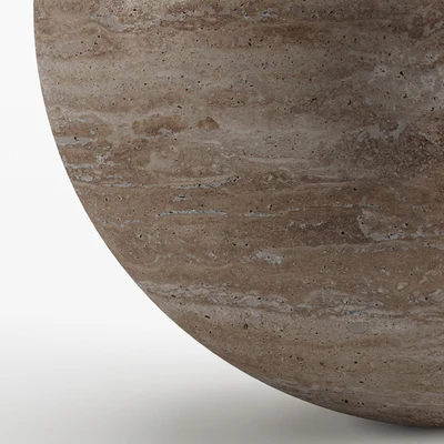 Seamless texture of beige travertine — Ver 5