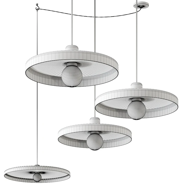 Disk hanging pendant lamp by tossB — Скачать