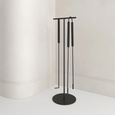 Decorative wall with fireplace set 56 — Ver 4