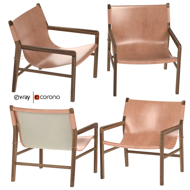 Leather Lounge 1 in Whiskey Armchair — Descargar