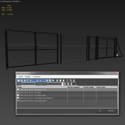 Metal Fence 3D (H-173) — Ver 7
