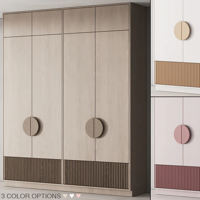 200 furniture for children 02 cupboard in 3 options 01 — Скачать