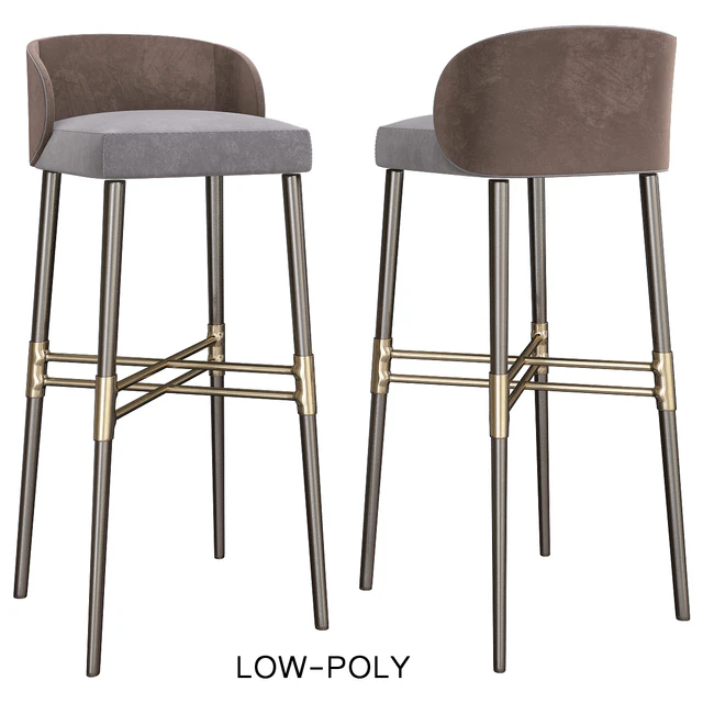 Bar Stool - Minotti — Descargar