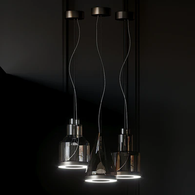 Vetreria Vistosi MEDEA SP2 Glass Pendant Light — Ver 3