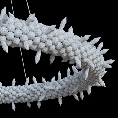 Hanging chandelier Lorenza by GLCrystal d80 * 40cm — Ver 2