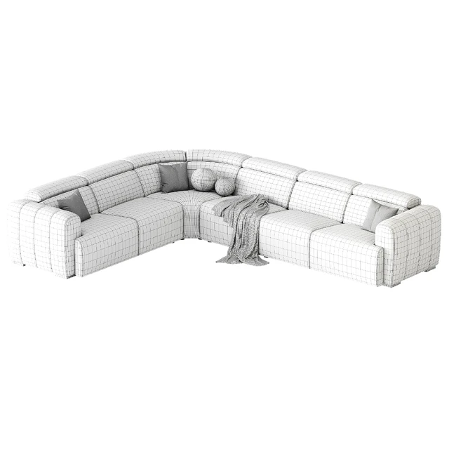 Aldo Fabric Sectional Sofa — Скачать