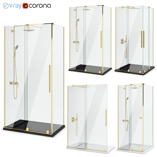 Shower enclosures Radaway | Furo gold set 115 — Descargar