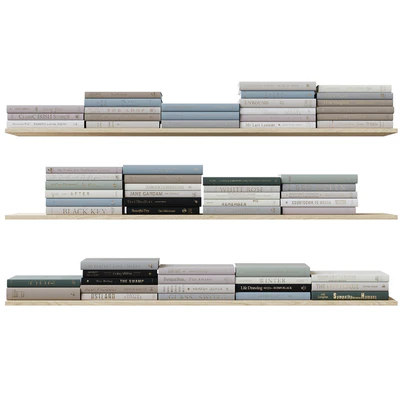 Set of books colored pastel colors — Ver 5