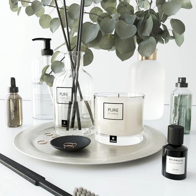 Bathroom set with eucalyptus — Download