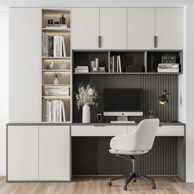 Home Office White Table - Office Furniture 260 — Ver 1
