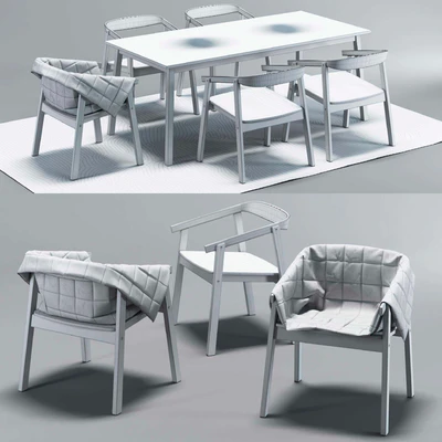 IKEA (chair Esbjorn. Table Tranetorp. Ikea PS led lamp) — Ver 2