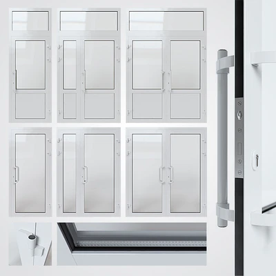 Entrance aluminum door — Ver 1