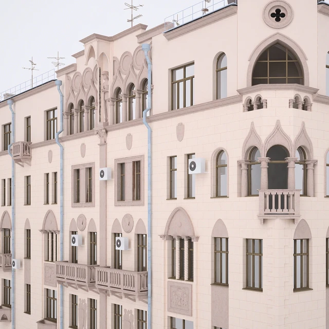 The building of Moscow Street. Gardening Samotёchnaya-street, 2/12 — Descargar