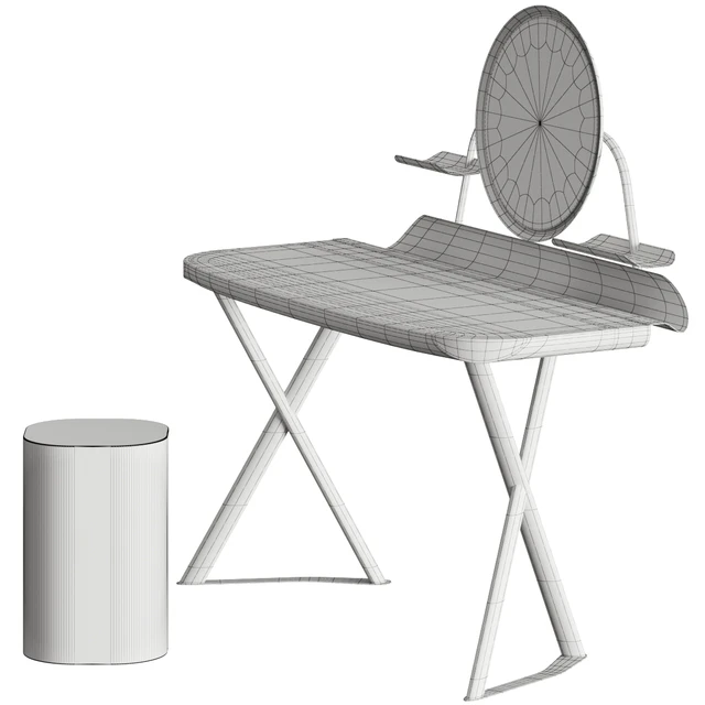 Cattelan Italia Cocoon Trousse Leather Desk and Pancho Stool — Descargar