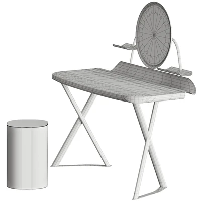 Cattelan Italia Cocoon Trousse Leather Desk and Pancho Stool — Ver 2