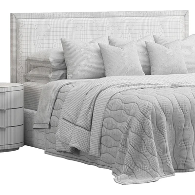 Rectangular Headboard Bed by FISCHER FURNITURE — Вид 3