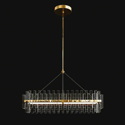 Phoebe Round LED Crystal Chandelier Collection — Вид 3