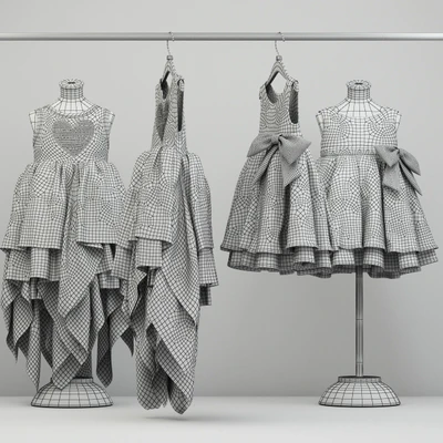 Two children's dresses — Ver 3