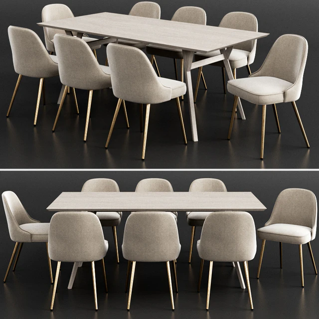 West Elm Dinning Set 11 — Download