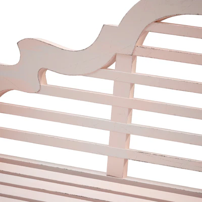 White park bench with backrest — Ver 5