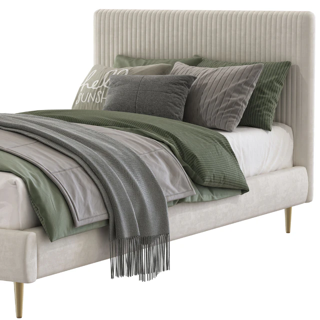 Roar / Rabbit Pleated Upholstered Bed 213 — Descargar