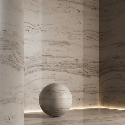 Travertine stone of different shades No. 6 — Ver 3