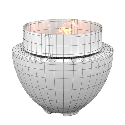 Wyfair - Cove Concrete Propane Natural Gas Fire Pit — Вид 3