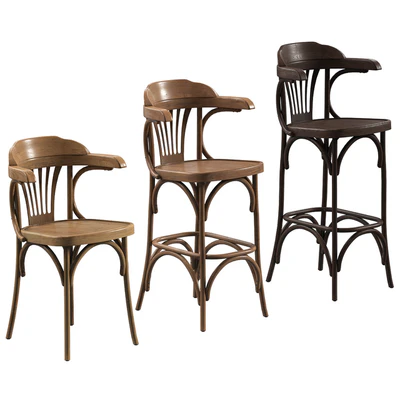 A set of Viennese chairs for a cafe, restaurant. 3 models — Ver 1