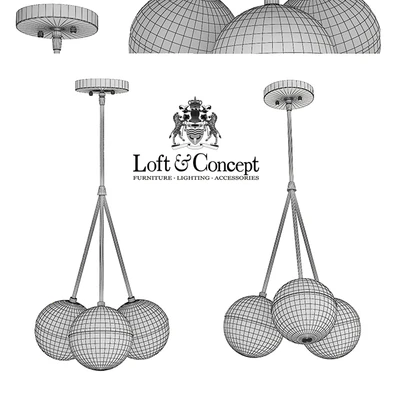 Suspension light Copper Light Chandelier 3 — Ver 3