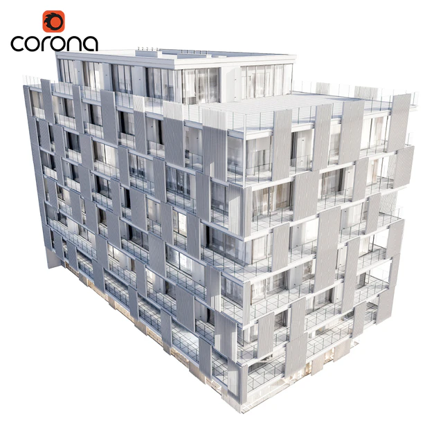 Modern residential building 04 — Descargar