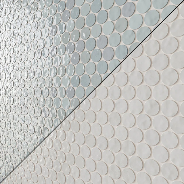 GlassPenny Round Mosaic Wall & Floor Tile 12 Colors — Descargar