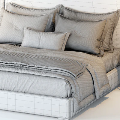 RH Modena Non Tufted Extended Bed — Ver 3