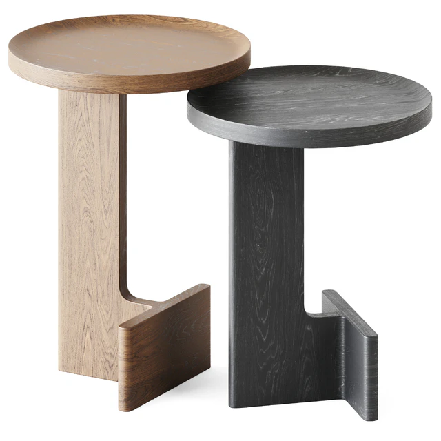 Wooden Beam Side Tables by Ariake — Descargar