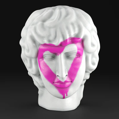 Plaster Head Antinous — Ver 1