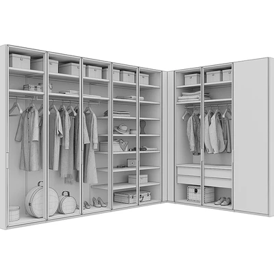 Poliform FITTED WARDROBE (vray GGX, corona PBR) — Вид 3