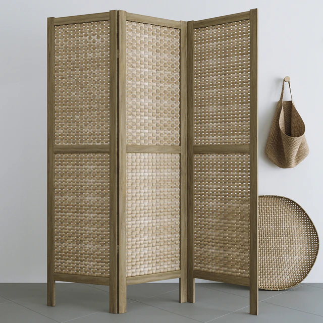 Set with Folding screen, baskets and decorative stairs — Descargar