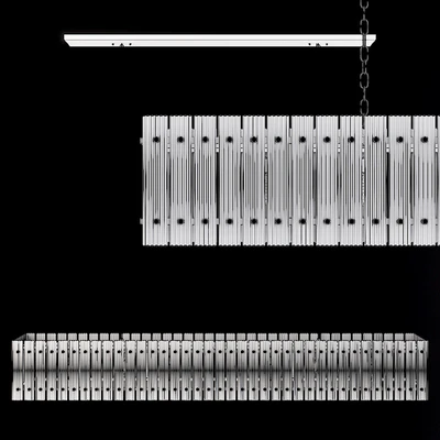 Restoration Hardware SAN MARCO LINEAR CHANDELIER 72 Nickel — Вид 2