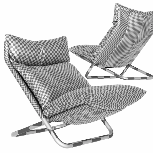 Cross high armchair by ARFLEX fabric — Descargar