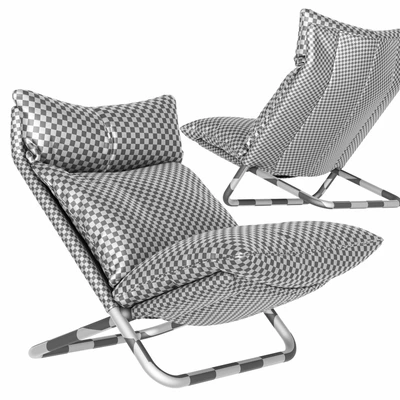 Cross high armchair by ARFLEX fabric — Ver 3