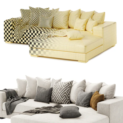 luxe sectional sofa — Ver 4